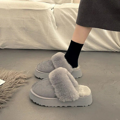 Soft Fuzzy Slippers for Women - Warm & Comfortable Fit