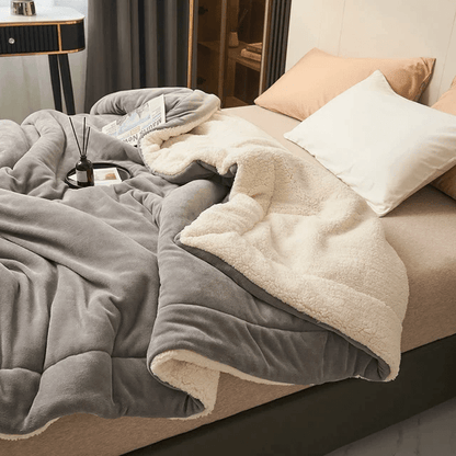 Soft Plush Fleece Throw Blanket with Reversible Design - Nocini