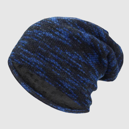 Cozy Slouch Beanie | Soft Striped Knit Hat