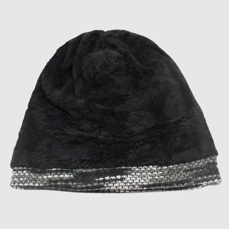 Cozy Slouch Beanie | Soft Striped Knit Hat