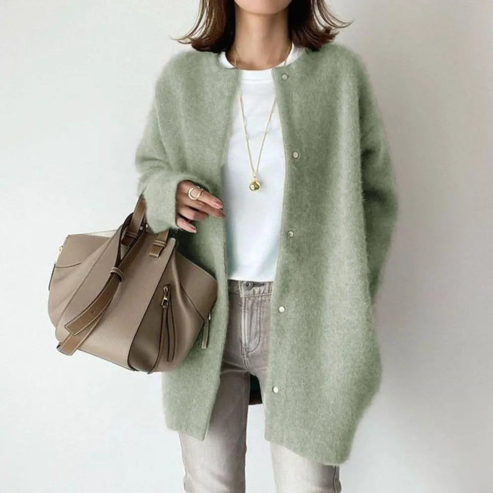 Cozy Merino Wool Cardigan for Women – Soft & Stylish with Pockets 4