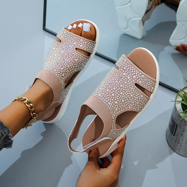 Luxurious Gemstone Slip On Shoes for Women