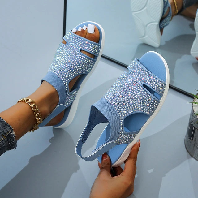Luxurious Gemstone Slip On Shoes for Women