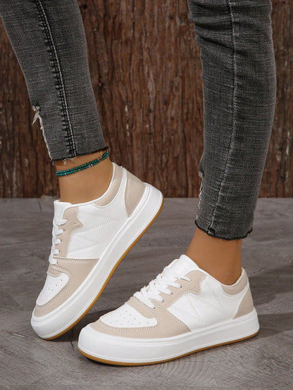 Soft White Women's Sneakers - Comfortable Athletic Shoes