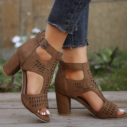 Sexy Cutout Ankle Boots for Women