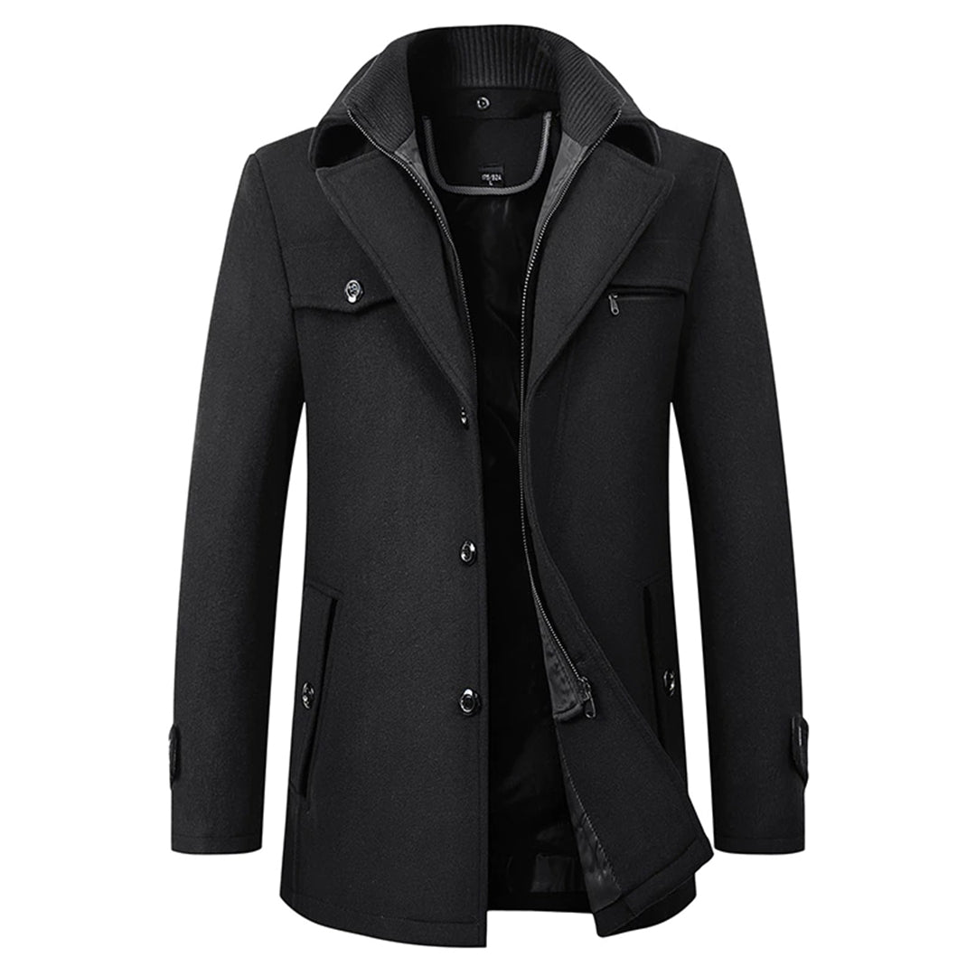 Warm Wool pea Coat for Men