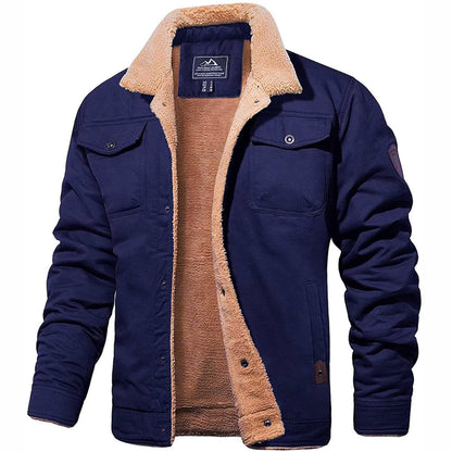Warm Fleece Lined Men's Coat