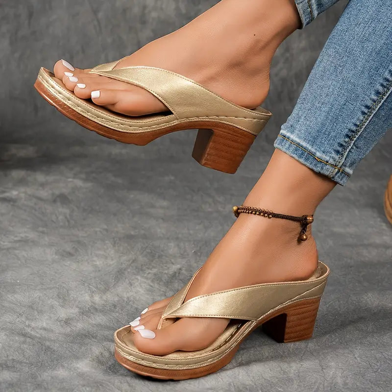 Comfortable Arch Support Heel Sandals