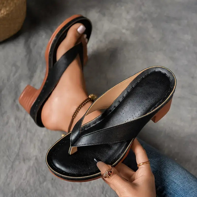 Comfortable Arch Support Heel Sandals