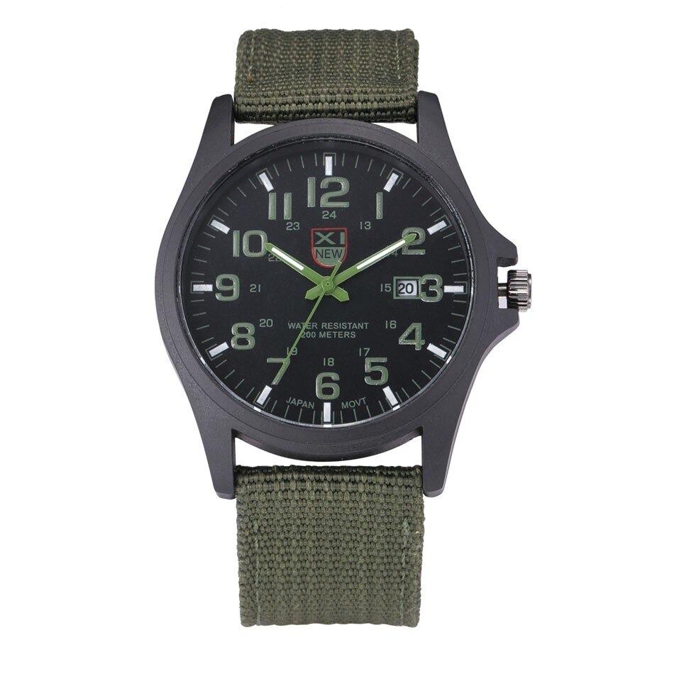 Tough Tactical Watch with Glow-in-Dark Face