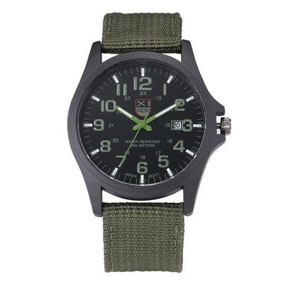 Tough Tactical Watch with Glow-in-Dark Face