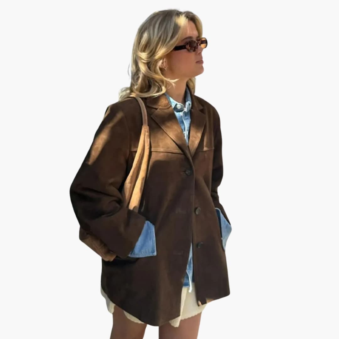 Ladies' Classic Jacket with Pockets and Buttons