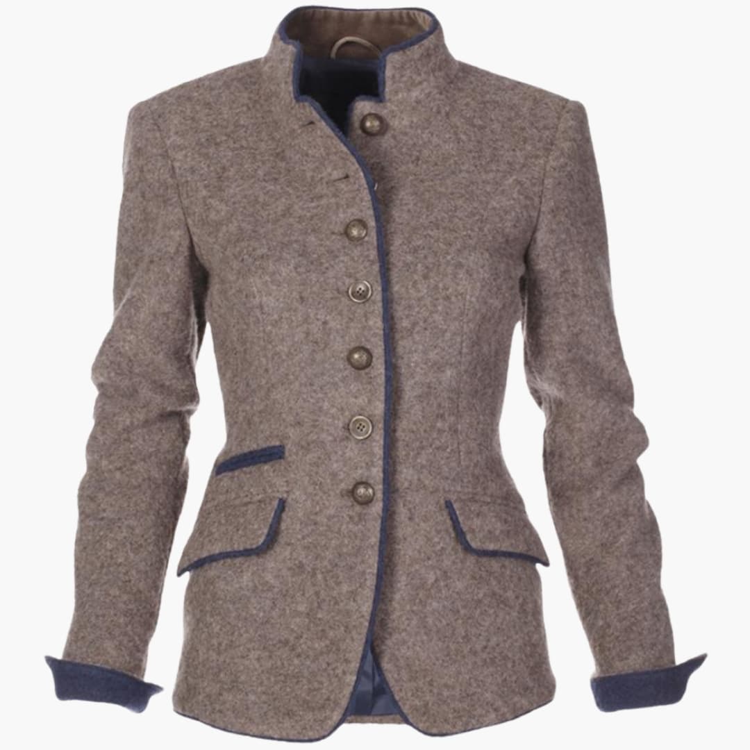 Classic Fit Ladies Jacket with Notch Collar