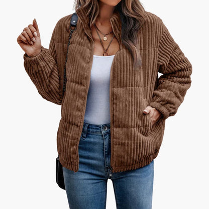 Ladies' Textured Zip Up Jacket