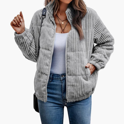 Ladies' Textured Zip Up Jacket
