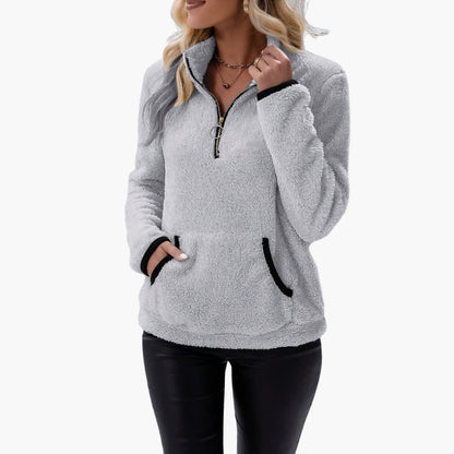 Soft Women's Half Zip Fleece Jacket