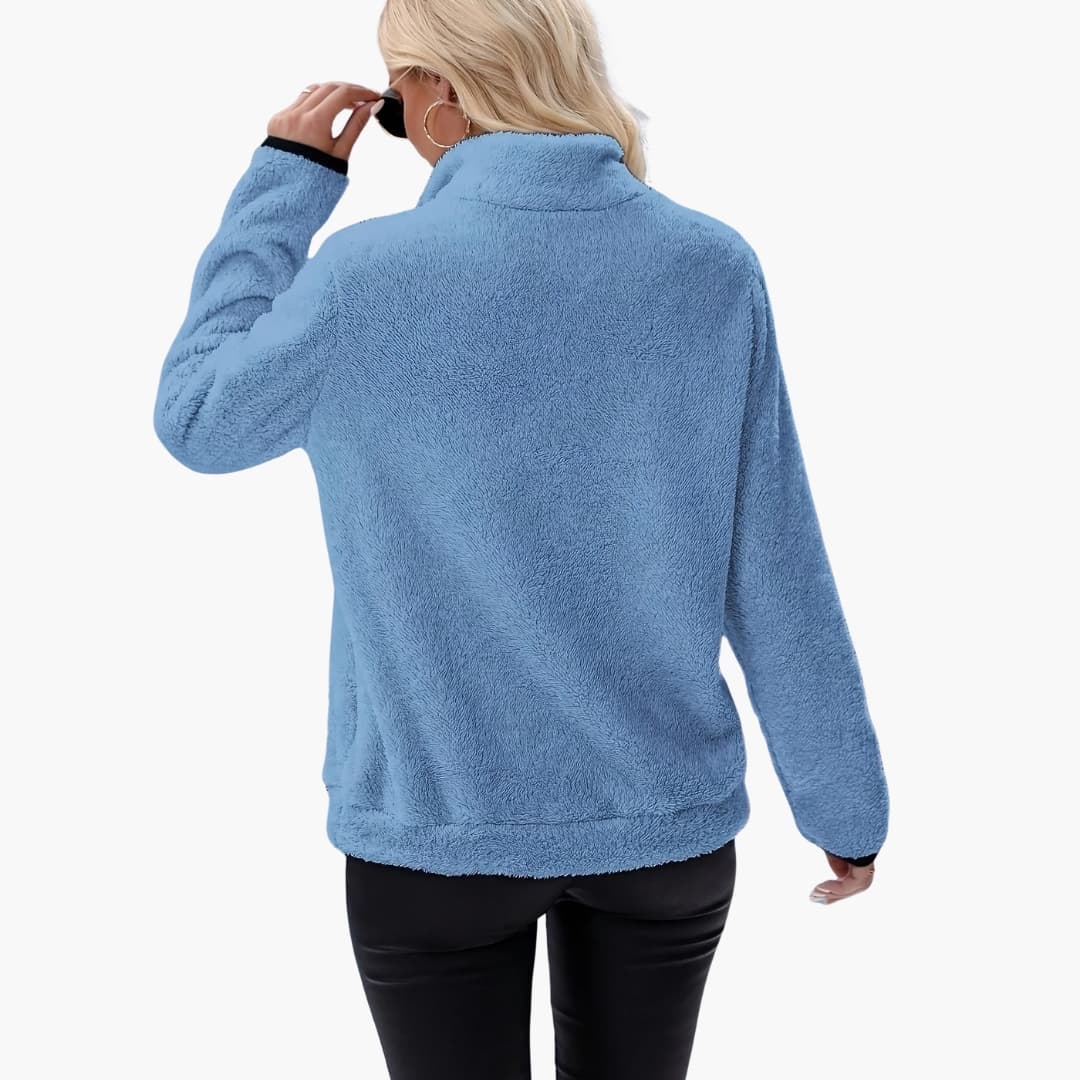 Soft Women's Half Zip Fleece Jacket