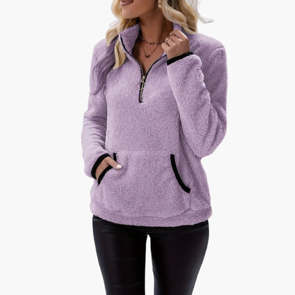 Soft Women's Half Zip Fleece Jacket