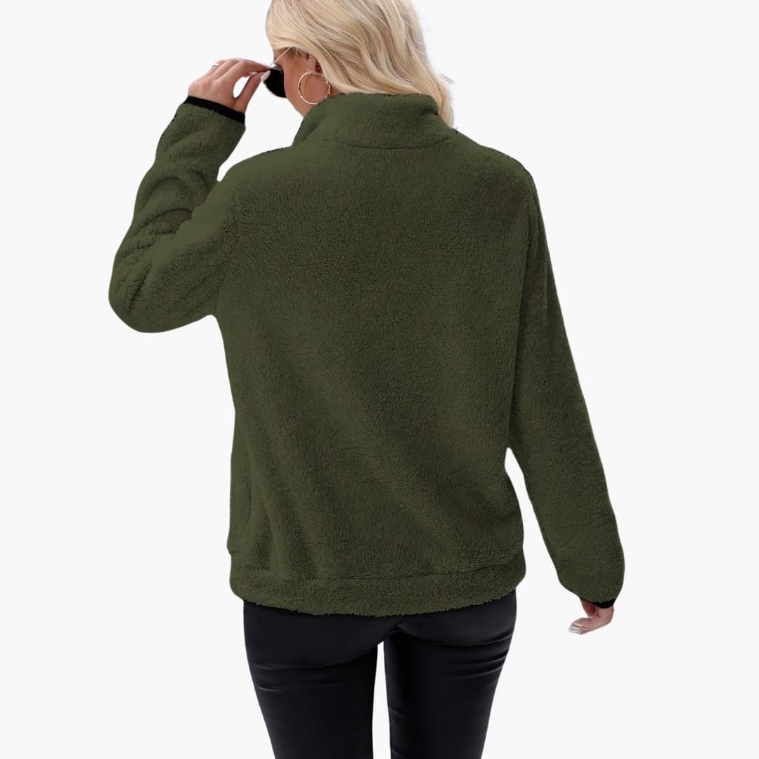 Soft Women's Half Zip Fleece Jacket