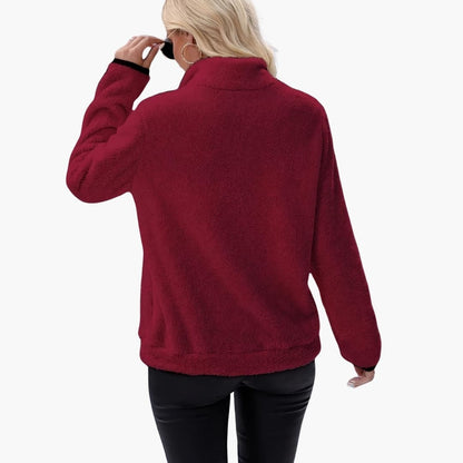 Soft Women's Half Zip Fleece Jacket