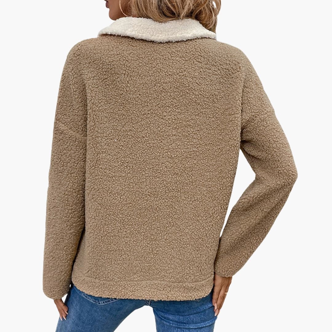 Soft Women's Fleece Sweatshirt with Pockets