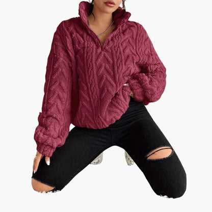 Soft Cable Knit Women's Pullover Sweater