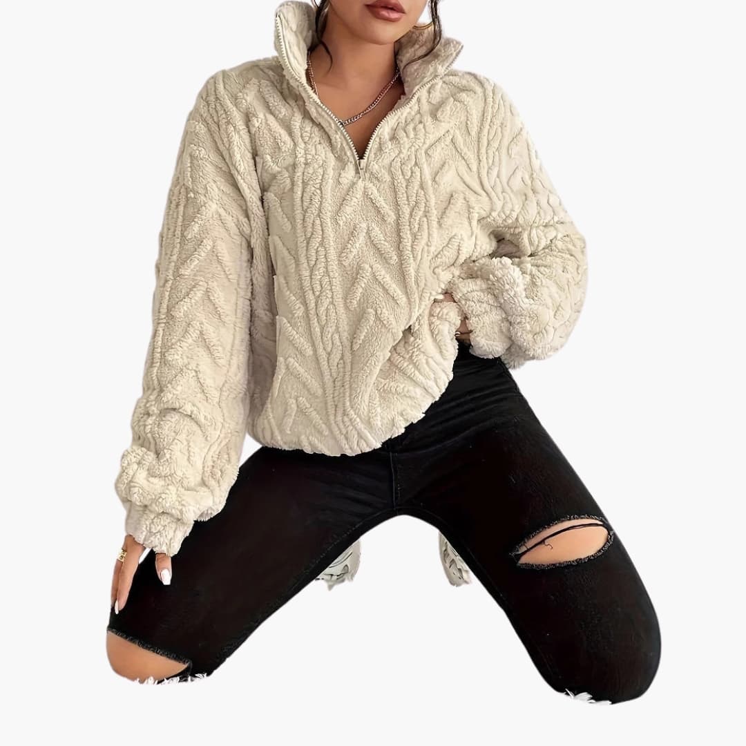 Soft Cable Knit Women's Pullover Sweater