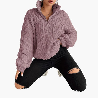 Soft Cable Knit Women's Pullover Sweater