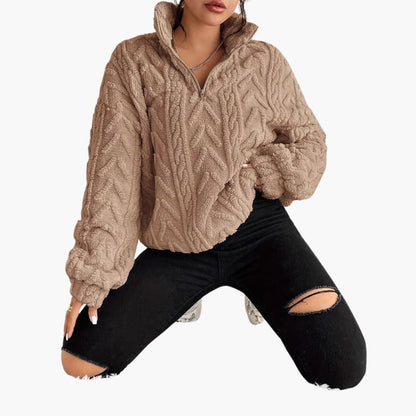 Soft Cable Knit Women's Pullover Sweater