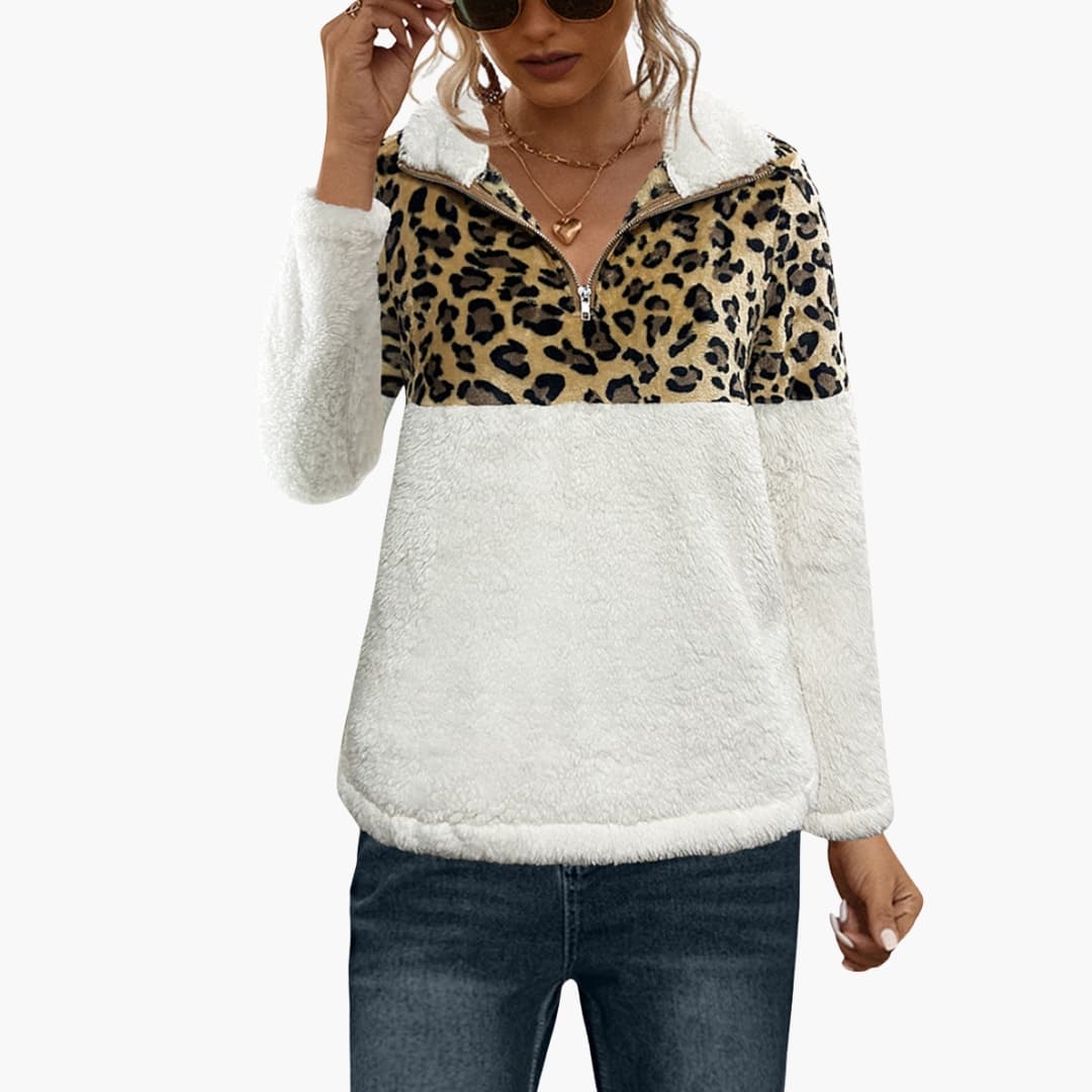 Ladies Soft Half Zip Fleece Jacket