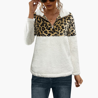 Ladies Soft Half Zip Fleece Jacket