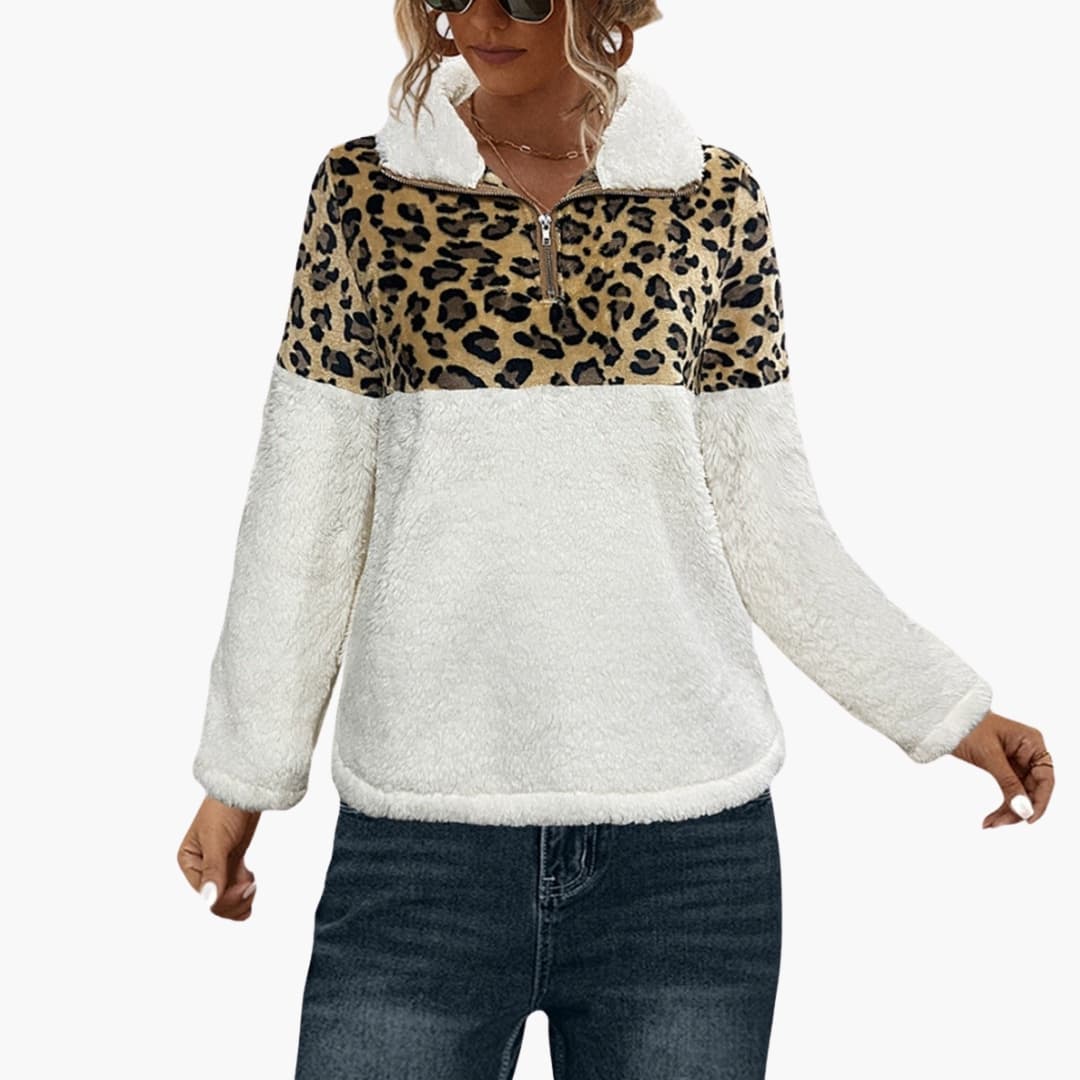 Ladies Soft Half Zip Fleece Jacket