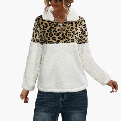 Ladies Soft Half Zip Fleece Jacket