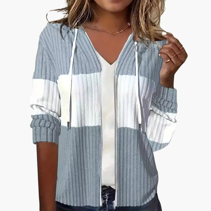 Ladies' Zip Up Hoodie Sweatshirt - Olytrend
