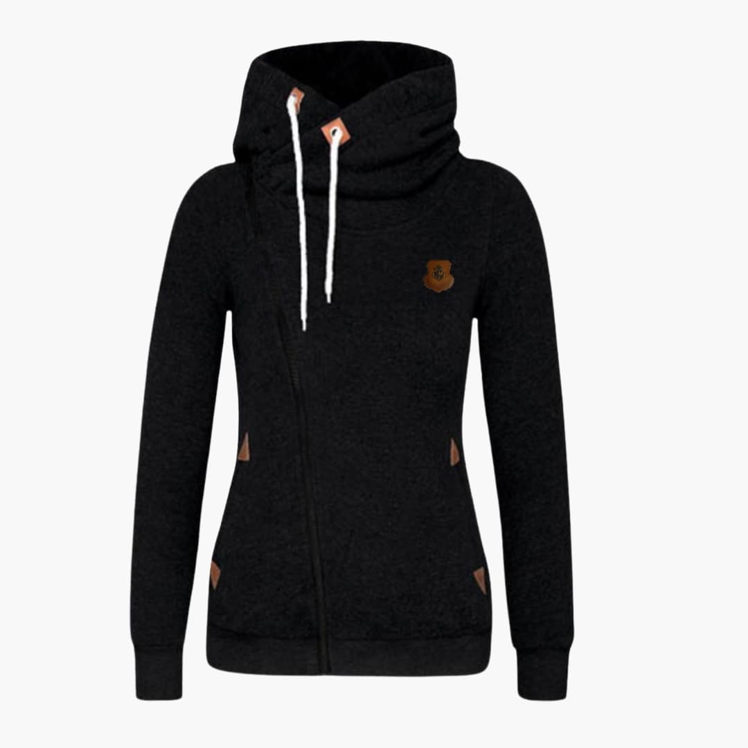 Ladies' Pullover Hooded Sweatshirt with Adjustable Hood - Olytrend