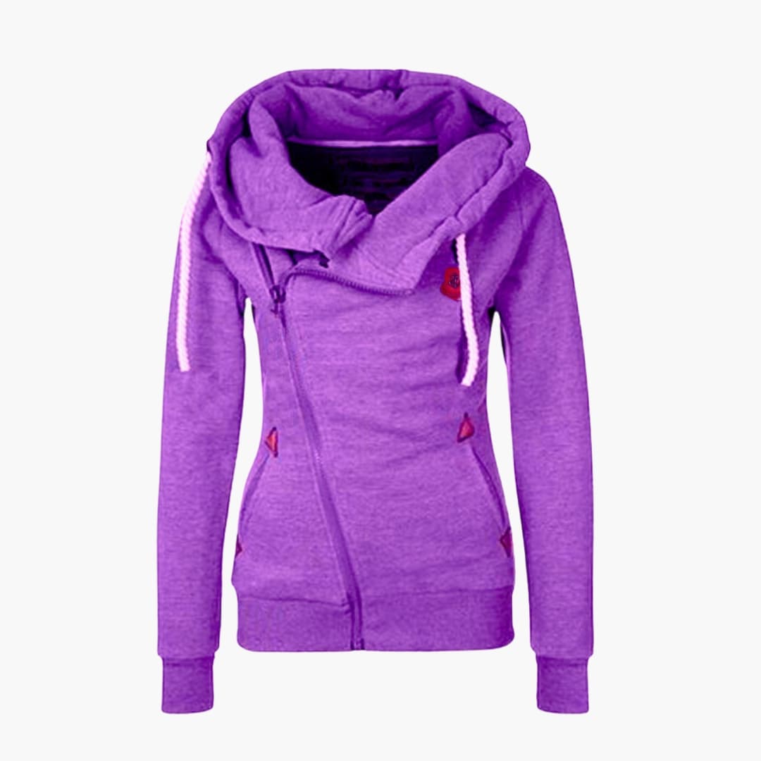 Ladies' Pullover Hooded Sweatshirt with Adjustable Hood