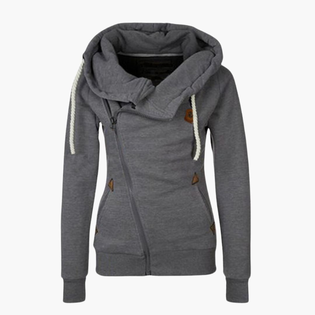 Ladies' Pullover Hooded Sweatshirt with Adjustable Hood