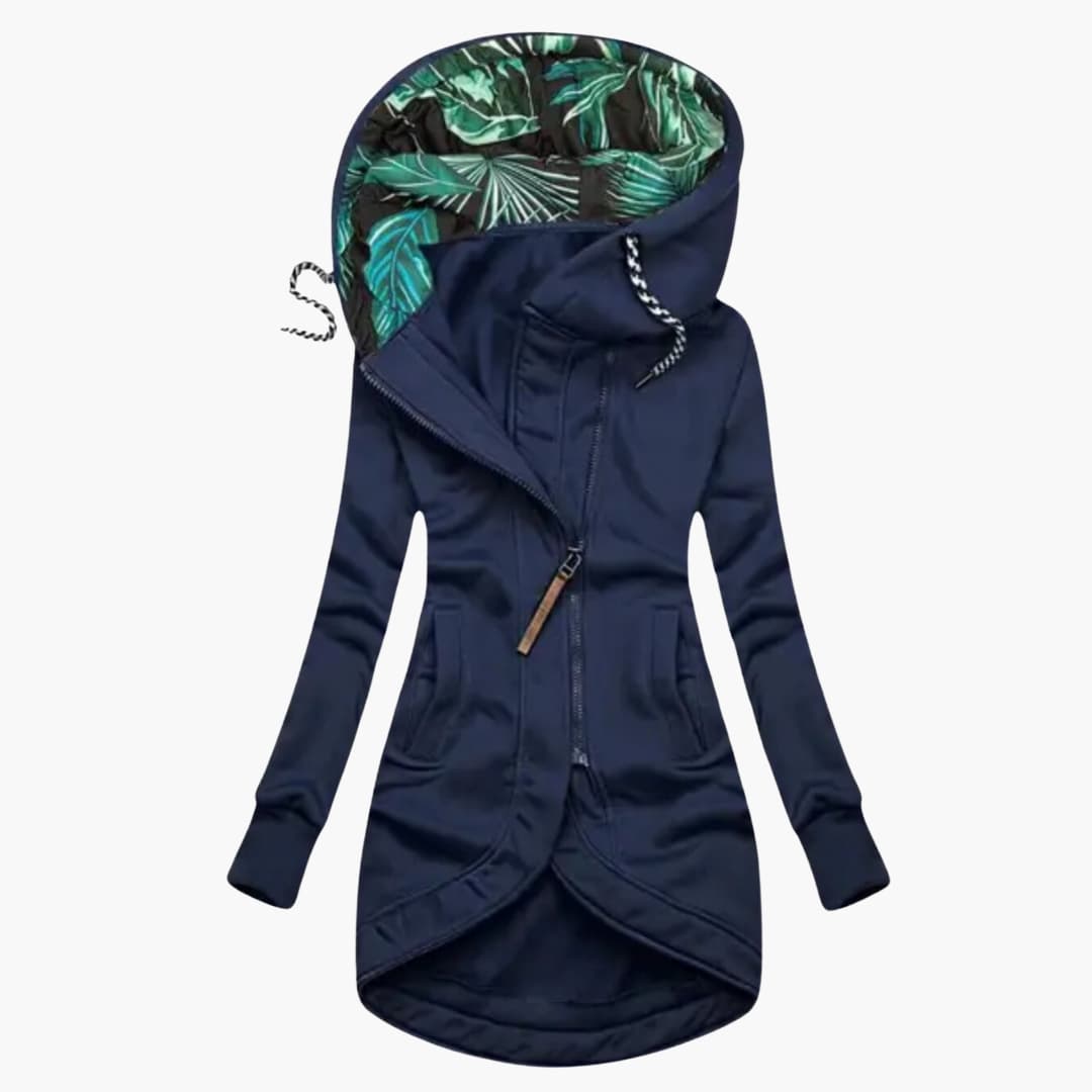 Women's Water Resistant Parka with Side Pockets - Olytrend