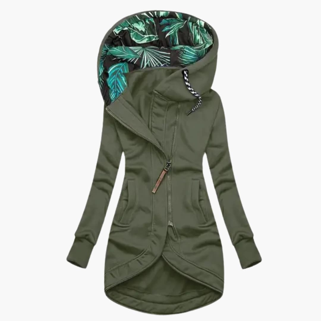 Women's Water Resistant Parka with Side Pockets