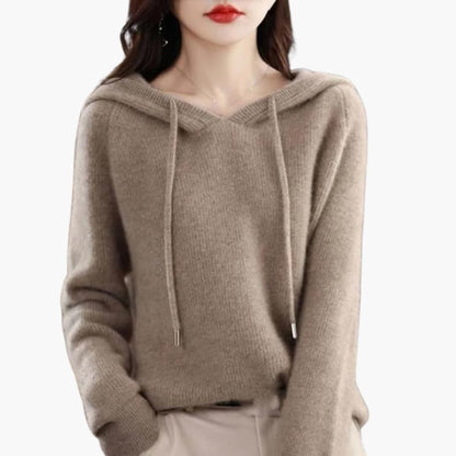 Cozy Women's Long Sleeve Sweater Hoodie