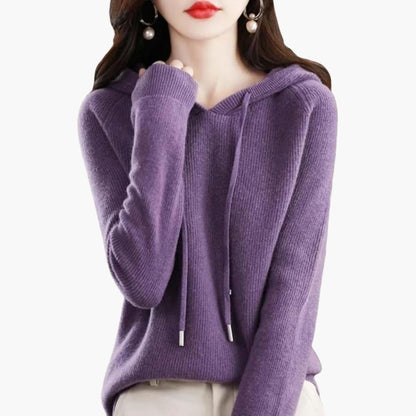 Cozy Women's Long Sleeve Sweater Hoodie