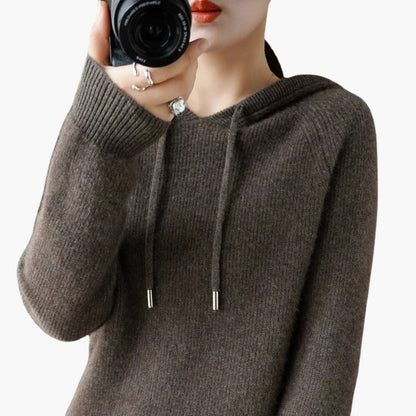 Cozy Women's Long Sleeve Sweater Hoodie