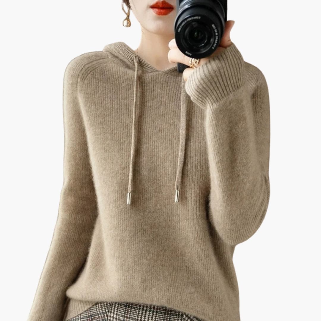 Cozy Women's Long Sleeve Sweater Hoodie