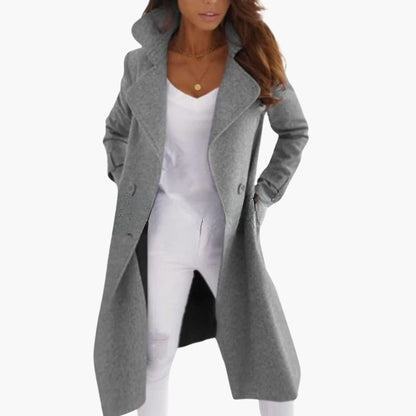 Classic Ladies Trench Coat with Straight Fit Sleeves - Olytrend