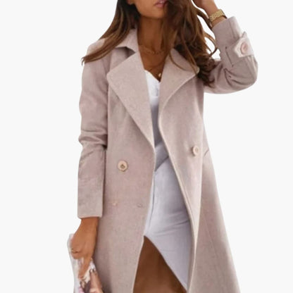 Classic Ladies Trench Coat with Straight Fit Sleeves