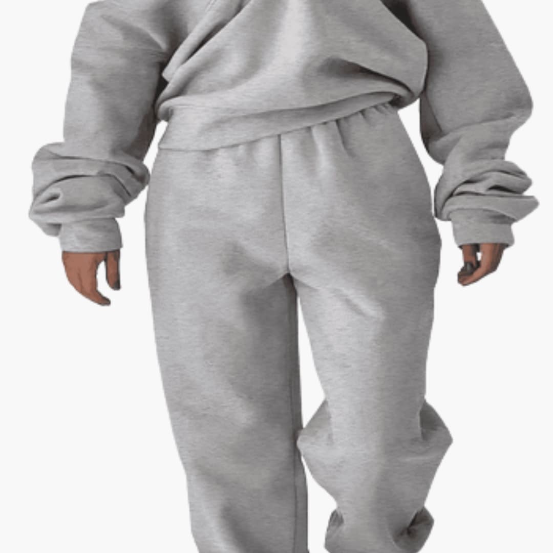 Soft Women's Sweat Suit with Zip Up Top