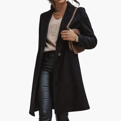 Classic Ladies Trench Coat with Button Front