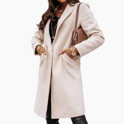 Classic Ladies Trench Coat with Button Front