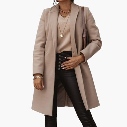 Classic Ladies Trench Coat with Button Front