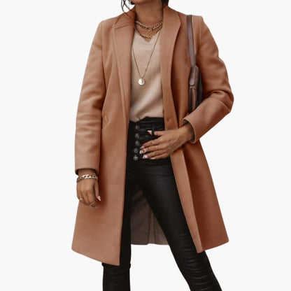 Classic Ladies Trench Coat with Button Front